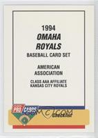 Checklist - Omaha Royals