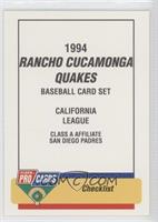 Checklist - Rancho Cucamonga Quakes