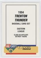 Checklist - Trenton Thunder