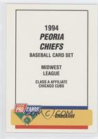 Checklist - Peoria Chiefs