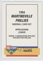 Checklist - Martinsville Phillies