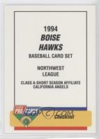 Checklist - Boise Hawks