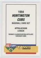 Checklist - Huntington Cubs