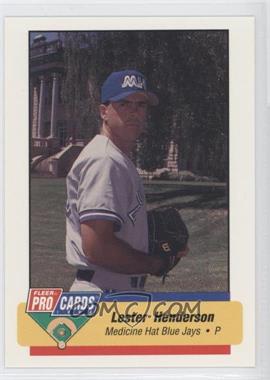 1994 Fleer ProCards Minor League - [Base] #3676.2 - Lester Henderson