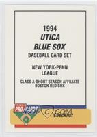 Checklist - Utica Blue Sox