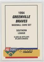 Checklist - Greenville Braves