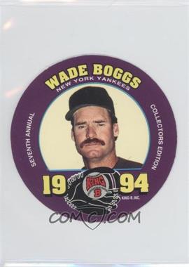 1994 King-B Collector's Edition Discs - Food Issue [Base] #5 - Wade Boggs