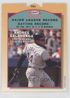 1994 Kraft Singles Superstars Pop-Ups - Food Issue [Base] #21 - Andres Galarraga