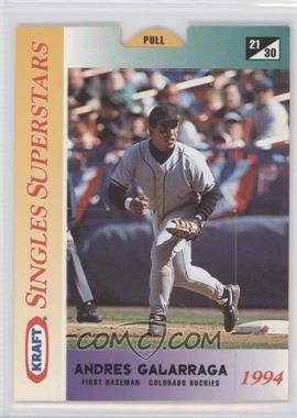 1994 Kraft Singles Superstars Pop-Ups - Food Issue [Base] #21 - Andres Galarraga