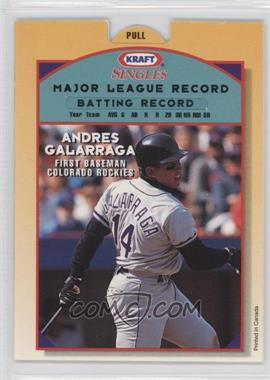 1994 Kraft Singles Superstars Pop-Ups - Food Issue [Base] #21 - Andres Galarraga