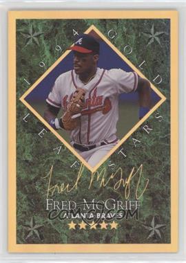 1994 Leaf - Gold Leaf Stars #14 - Fred McGriff /10000