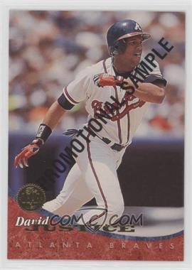 1994 Leaf - Promotional Sample #4 - David Justice