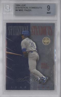1994 Leaf - Statistical Standouts #4-10 - Mike Piazza [BGS 9 MINT]