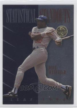 1994 Leaf - Statistical Standouts #8-10 - Dave Winfield