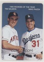 Tim Salmon, Mike Piazza [EX to NM]