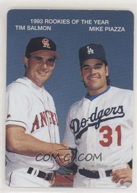 1994 Mother's Cookies 1993 Rookies of the Year - Food Issue [Base] #3 - Tim Salmon, Mike Piazza [EX to NM]