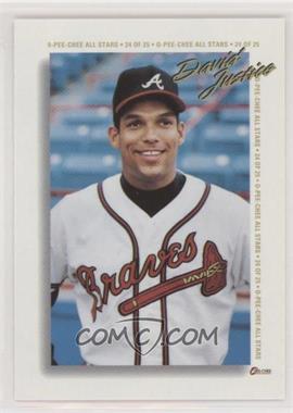 1994 O-Pee-Chee - All-Stars #24 - David Justice