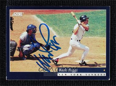 1994 Score - [Base] #101 - Wade Boggs [JSA Certified COA Sticker]