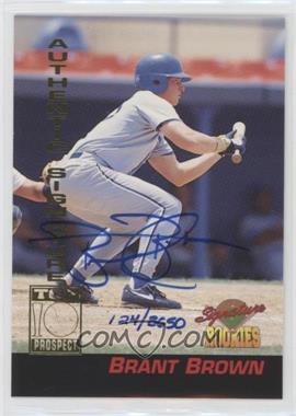 1994 Signature Rookies - [Base] - Signatures #2 - Brant Brown /8650