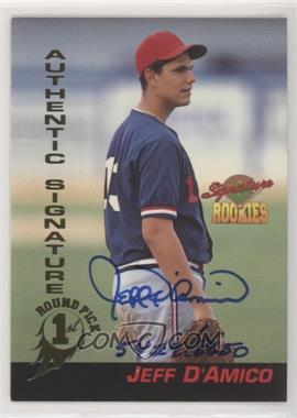 1994 Signature Rookies - [Base] - Signatures #30 - Jeff D'Amico /8650