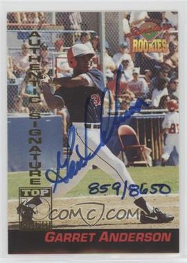 1994 Signature Rookies - [Base] - Signatures #5 - Garret Anderson /8650