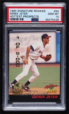 1994 Signature Rookies - Hottest Prospects #S4 - Derek Jeter /5000 [PSA 10 GEM MT]