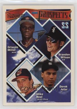 1994 Topps - [Base] - Gold #158 - Prospects - Orlando Miller, Brandon Wilson, Derek Jeter, Mike Neal