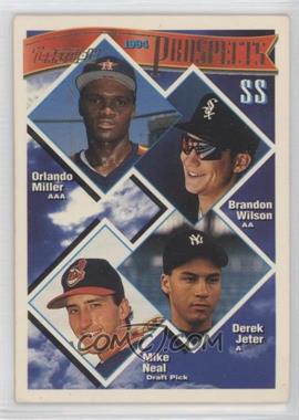 1994 Topps - [Base] - Gold #158 - Prospects - Orlando Miller, Brandon Wilson, Derek Jeter, Mike Neal [Good to VG‑EX]