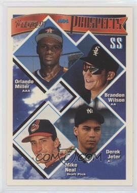 1994 Topps - [Base] - Gold #158 - Prospects - Orlando Miller, Brandon Wilson, Derek Jeter, Mike Neal