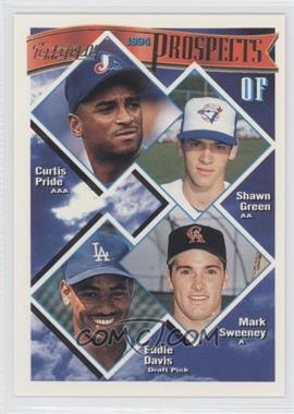 1994 Topps - [Base] - Gold #237 - Prospects - Curtis Pride, Shawn Green, Mark Sweeney, Eddie Davis