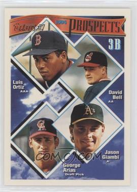1994 Topps - [Base] - Gold #369 - Prospects - Luis Ortiz, David Bell, Jason Giambi, George Arias