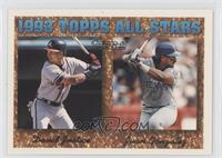 1993 Topps All Stars - David Justice, Juan Gonzalez