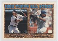 1993 Topps All Stars - David Justice, Juan Gonzalez