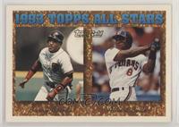 1993 Topps All Stars - Barry Bonds, Albert Belle [EX to NM]