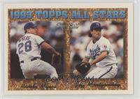 1993 Topps All Stars - Randy Myers, Jeff Montgomery