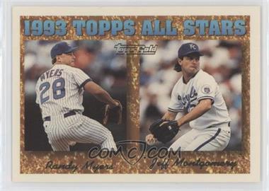 1994 Topps - [Base] - Gold #394 - 1993 Topps All Stars - Randy Myers, Jeff Montgomery [EX to NM]