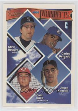 1994 Topps - [Base] - Gold #686 - Prospects - Chris Howard, Carlos Delgado, Jason Kendall, Paul Bako