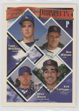 1994 Topps - [Base] - Gold #713 - Prospects - Todd Williams, Ron Watson, Kirk Bullinger, Mike Welch