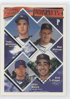 1994 Topps - [Base] - Gold #713 - Prospects - Todd Williams, Ron Watson, Kirk Bullinger, Mike Welch