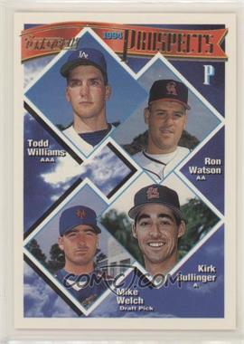 1994 Topps - [Base] - Gold #713 - Prospects - Todd Williams, Ron Watson, Kirk Bullinger, Mike Welch