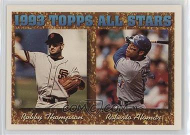 1994 Topps - [Base] - Spanish #385 - 1993 Topps All Stars - Robby Thompson, Roberto Alomar