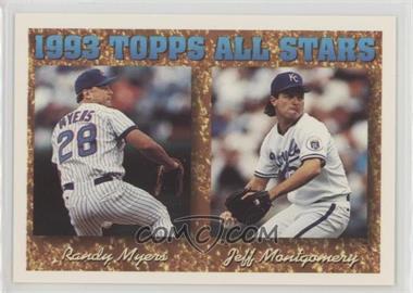 1994 Topps - [Base] - Spanish #394 - 1993 Topps All Stars - Randy Myers, Jeff Montgomery