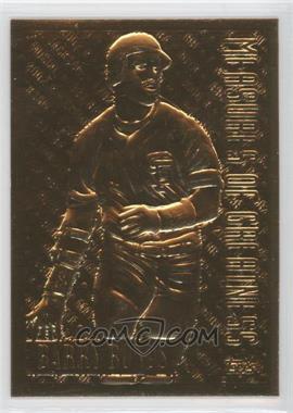 1994 Topps - [Base] - Topps Collector's Club Gold Plated #605 - Measures of Greatness - Barry Bonds