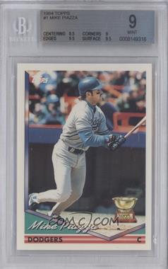1994 Topps - [Base] #1.1 - Mike Piazza [BGS 9 MINT]