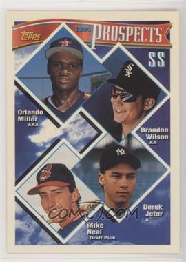 1994 Topps - [Base] #158 - Prospects - Orlando Miller, Brandon Wilson, Derek Jeter, Mike Neal