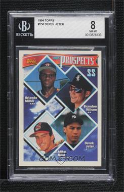 1994 Topps - [Base] #158 - Prospects - Orlando Miller, Brandon Wilson, Derek Jeter, Mike Neal [BGS 8 NM‑MT]