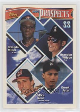 1994 Topps - [Base] #158 - Prospects - Orlando Miller, Brandon Wilson, Derek Jeter, Mike Neal