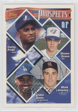 1994 Topps - [Base] #237 - Prospects - Curtis Pride, Shawn Green, Mark Sweeney, Eddie Davis