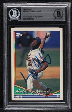 1994 Topps - [Base] #359.1 - Anthony Young [BAS BGS Authentic]