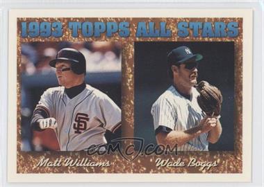 1994 Topps - [Base] #386 - 1993 Topps All Stars - Matt Williams, Wade Boggs